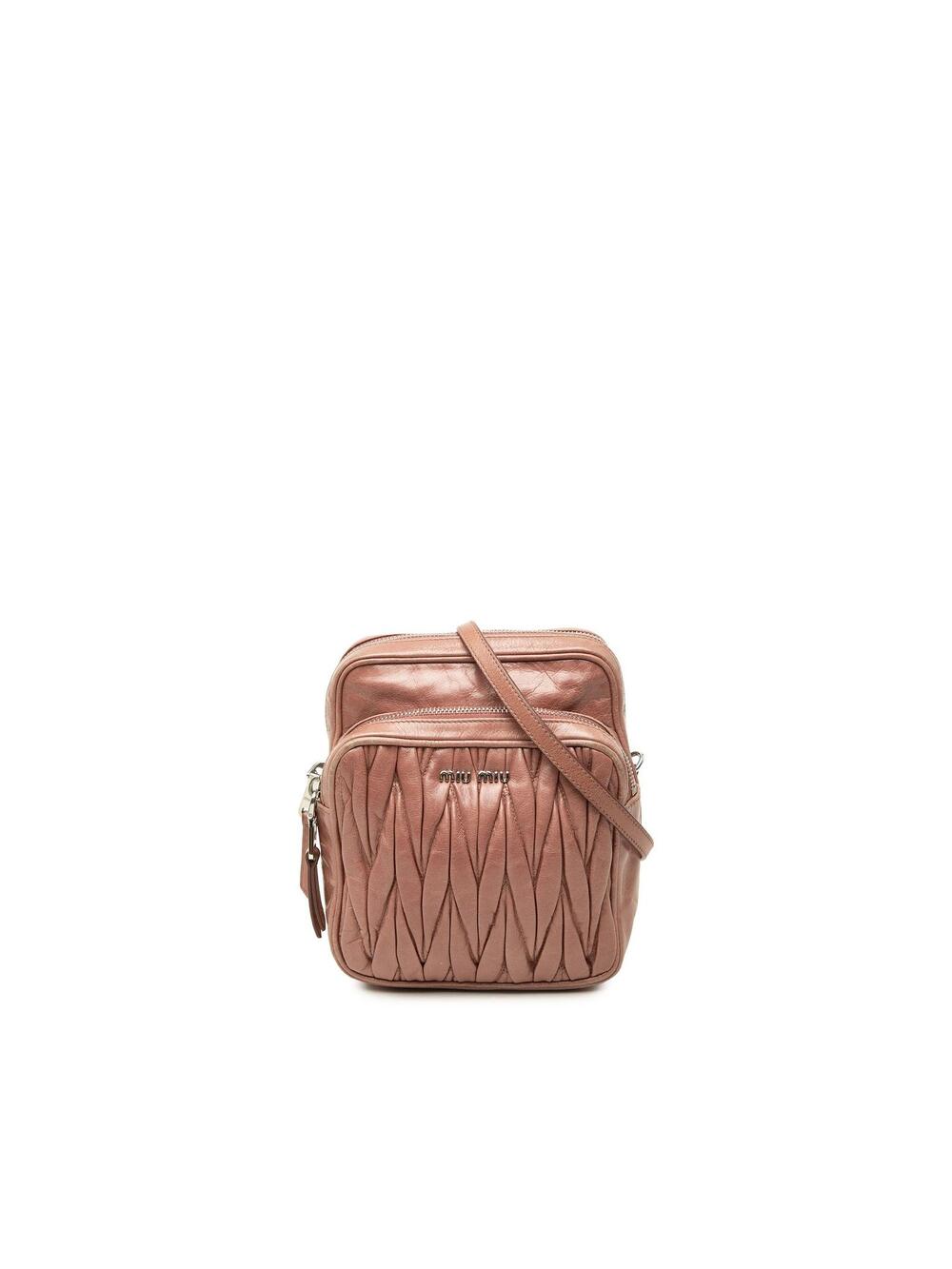 Miu Matelasse Nappa Crossbody #365023M61B